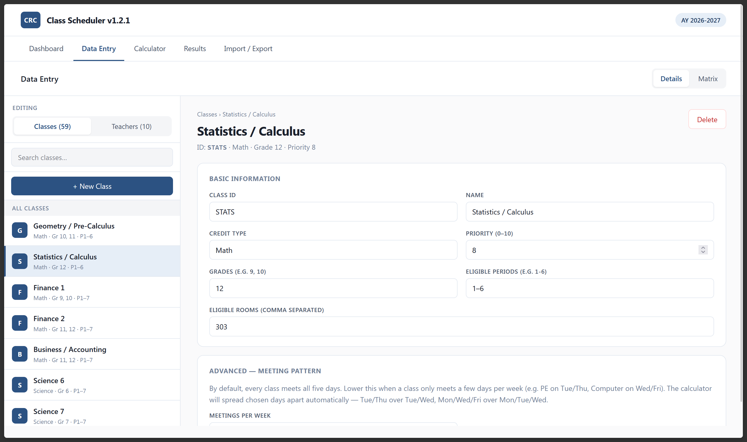 Class Scheduler interface